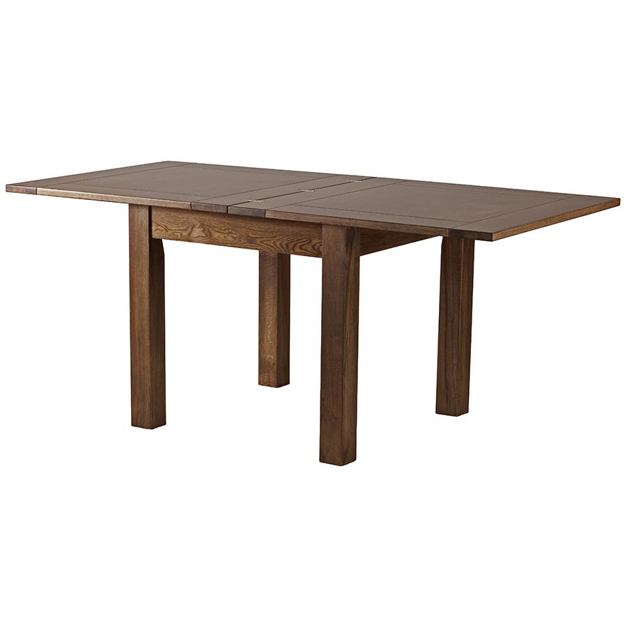 Sherwood Dark Solid Oak Square Extending Dining Table